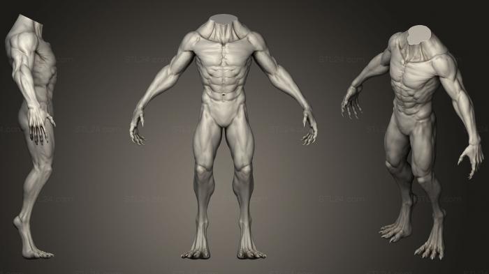 Figurines heroes, monsters and demons (Body Sculpt 20, STKM_0712) 3D models for cnc